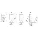 Встраиваемый унитаз LAUFEN Pro glaujiam у стены с крышкой Slow Close