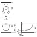 Tualetes rāmis pirms sienas GROHE Rapid SL 5 in 1 + piekaramā tualete ar vāku Laufen Pro Jaunums