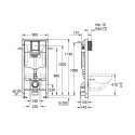 Tualetes rāmis pirms sienas GROHE Rapid SL 5 in 1 + piekaramā tualete ar vāku Laufen Pro Jaunums