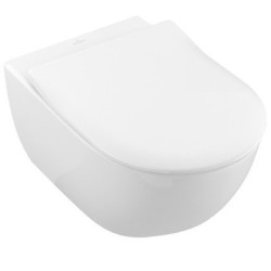 Piekaramā tualete VILLEROY & BOCH Subway 2.0 Direct Flush WC ar SlimSeat pārklājumu no Star White Ceramic Plus pārklājuma, White
