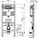 Potinkinis universalus unitazo rėmas TECEprofil 1120 mm, 9300302