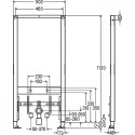 Pre-walled bidet frame VIEGA Prevista Dry (2 in 1)