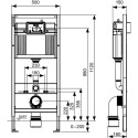 Pre-wall universal toilet (WC) frame sets TECEprofil Base (3 in 1)