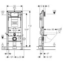 Potinkinis WC rėmo rinkiniai GEBERIT Duofix Sigma (3 in 1)