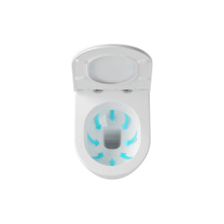 Hanging WC Pot RAVAK Uni Chrome Rim