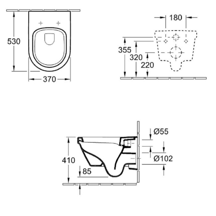 Pakabinamas unitazas VILLEROY & BOCH Architectura, Rimless 5684HR01