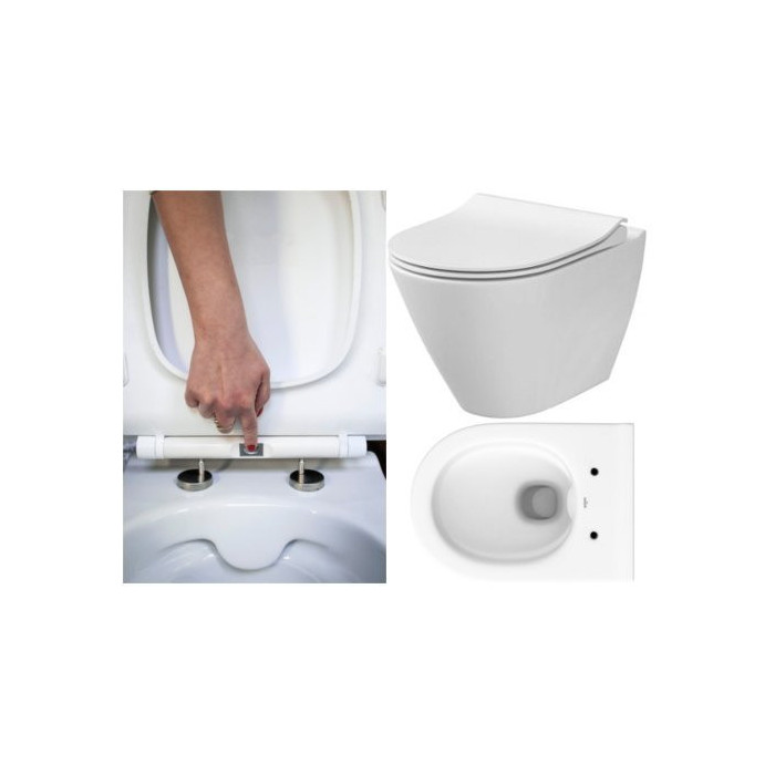 Pre-wall toilet frame GROHE Rapid SL 5 in 1 + suspended toilet CERSANIT City Oval