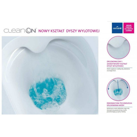 Подвесной унитаз Cassanit City Oval с технологией Rimless и тонкой медленно движущейся крышкой