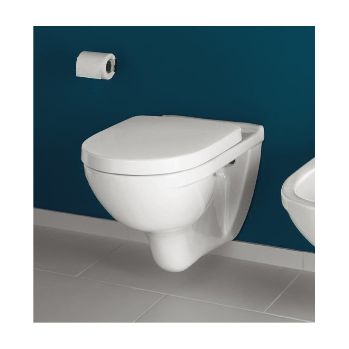 Piekārts WC katls VILLEROY & BOCH O.Novo ar lēni dilstošu vāku