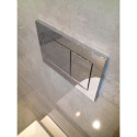 Hygienic omission of the suspended toilet GUSTAVSBERG from the pre-wall frame geberit 4 in 1 set