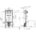 Pre-wall (WC) frame sets ALCADRAIN (2 in 1)