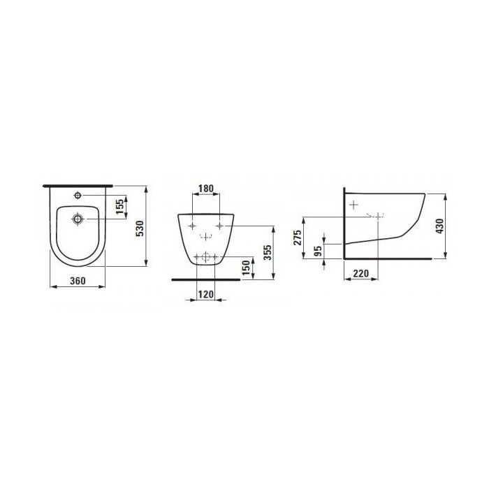 Подвесное биде LAUFEN Pro
