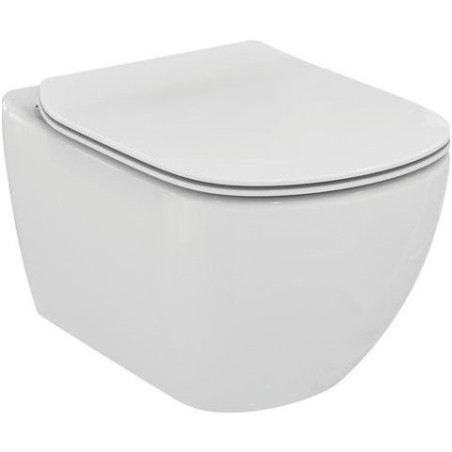 Подвесной блок с тонкой тихоходной крышкой IDEAL STANDARD Tesi с технологией AquaBlade