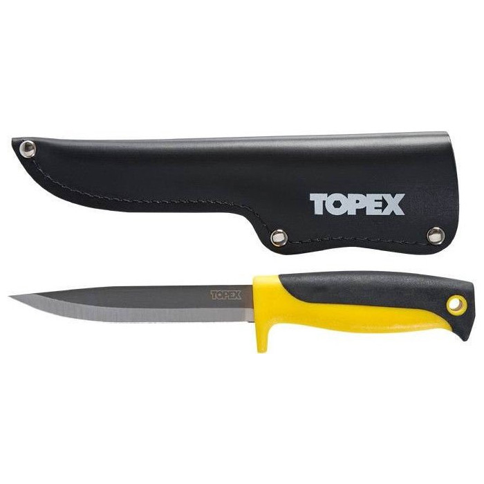 Peilis su dėklu TOPEX 120 mm