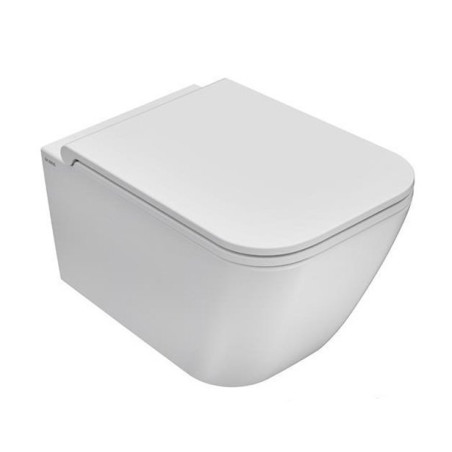 Rippuv WC GLOBO pott Rimless tehnoloogia ja õhukese aeglaselt liikuva kaanega