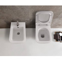 Piekaramais WC GLOBO katls ar Rimless tehnoloģiju un plānu, lēni kustīgu vāku
