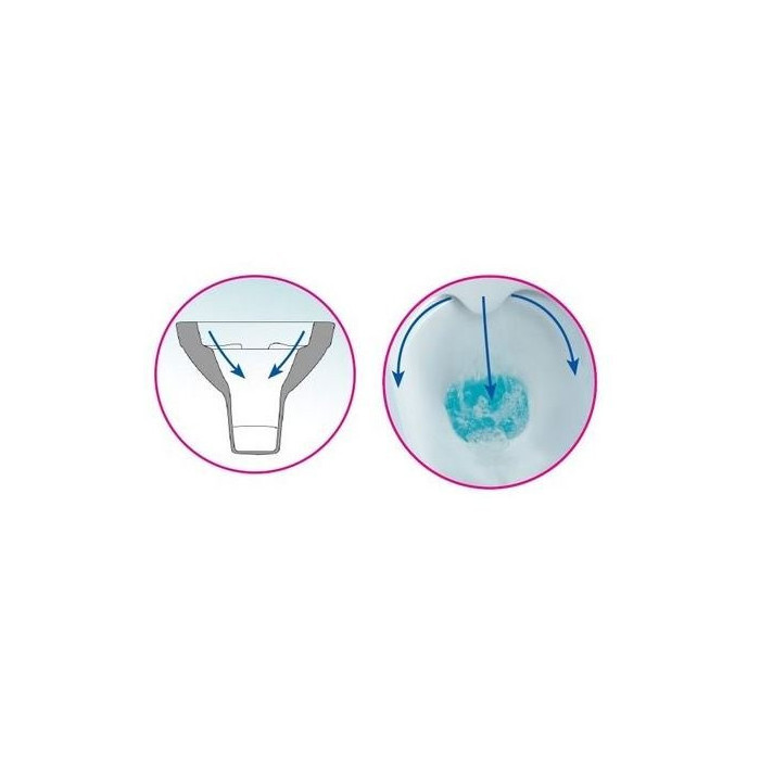 Built-in toilet CERSANIT Moduo Clean On with a slowly descending lid