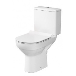 Pastatomas unitazas CERSANIT City Clean On su lėtai nusileidžiančiu SLIM dangčiu