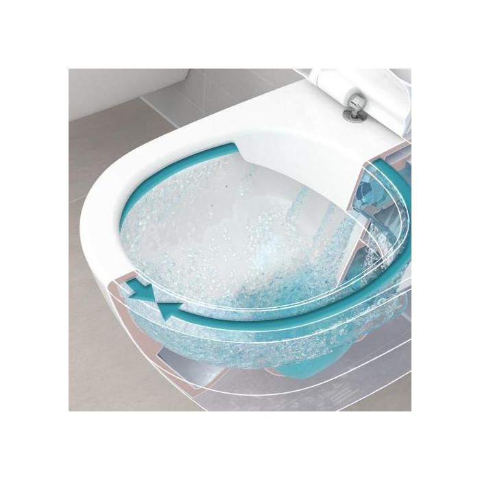 Iebūvēta tualete VILLEROY & BOCH Subway 2.0 Direct Flush ar Soft Close vāku