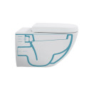 Pastatomas unitazas VILLEROY & BOCH Subway 2.0 Direct Flush su Soft Close dangčiu