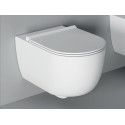 Peatatud WC ALICE CERAMICA Unica Rimless 50 x 35 cm Slim Slow suletava kaanega