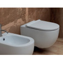 Peatatud WC ALICE CERAMICA Unica Rimless 50 x 35 cm Slim Slow suletava kaanega