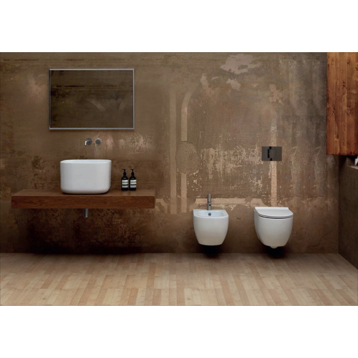 Suspended toilet ALICE CERAMICA Unica Rimless 50 x 35 cm with Slim Slow close lid