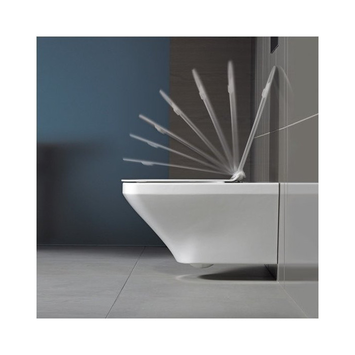 Rippuv WC DURAVIT DuraStyle Rimless aeglaselt liikuva kaanega