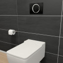 Flush plate MEPAzero, black / glossy