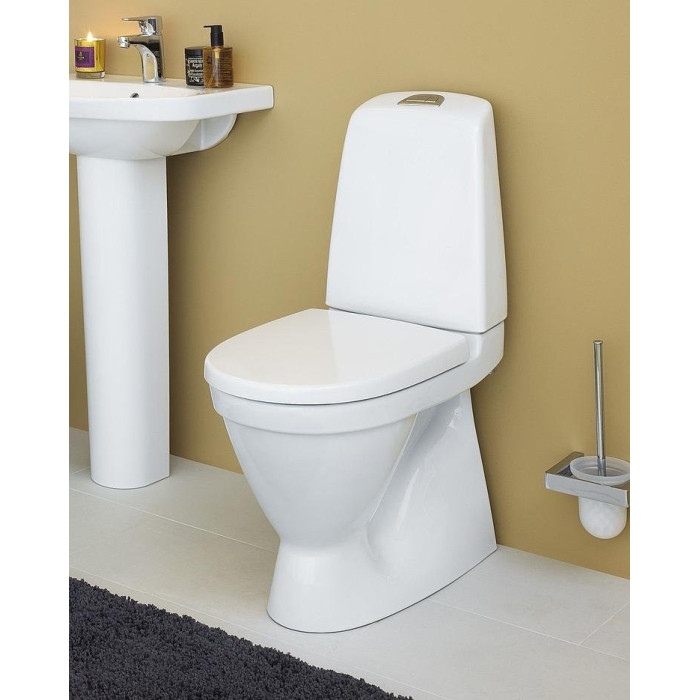 Iebūvēta tualete GUSTAVSBERG Nautic 1510 C+ Higiēnisks Flush ar mīkstu ciešu vāku