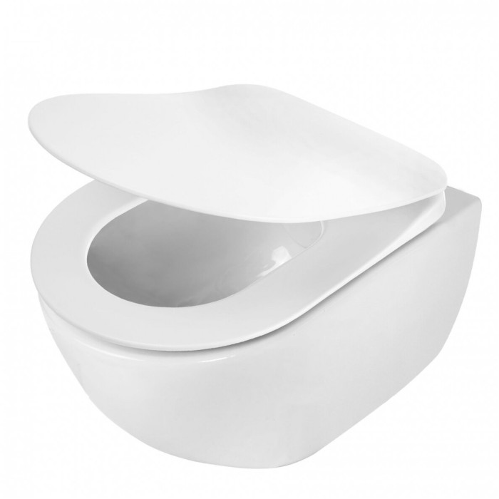 Suspended toilet DEANTE Peonia Rimless with Slim Slow close lid