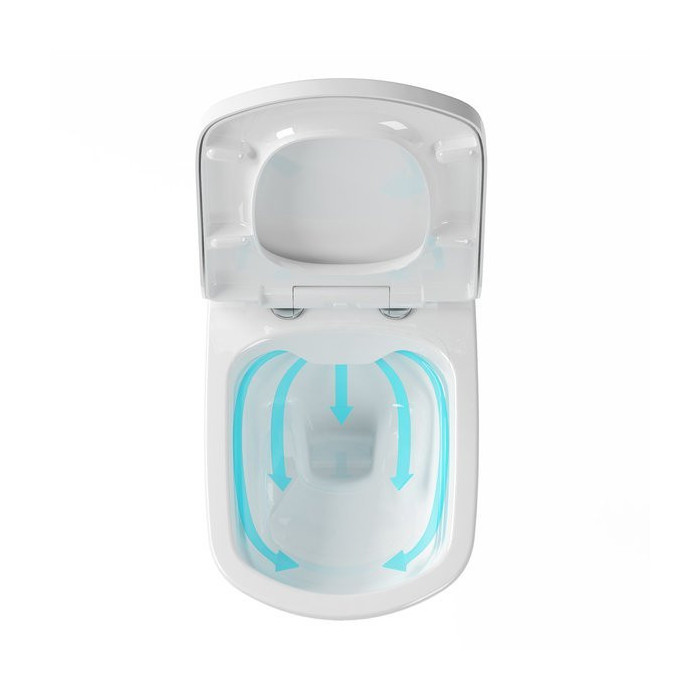 Rippuv WC Pot RAVAK Classic RimOff kaanega Classic Soft Close