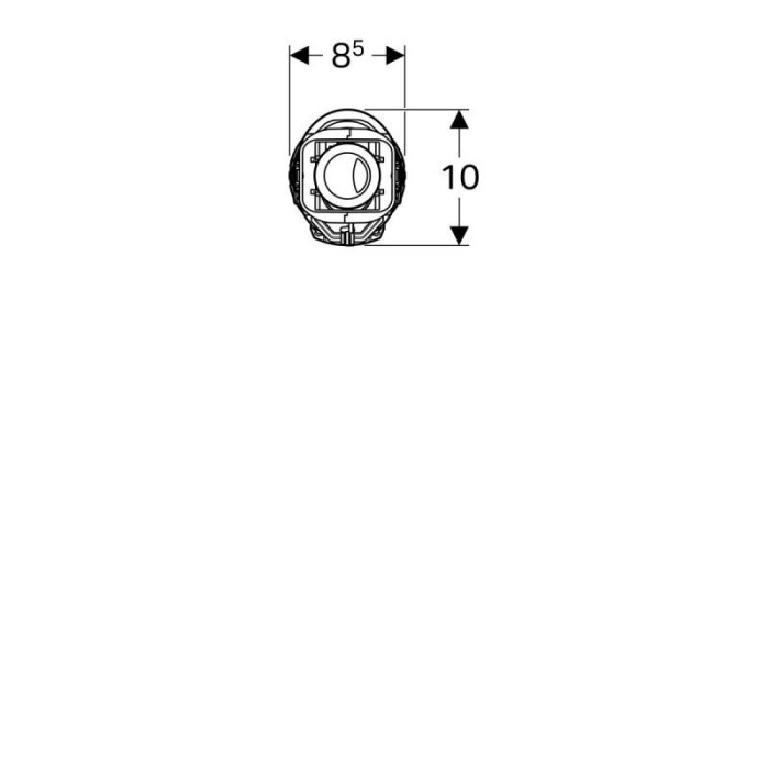 Dvigubas vandens nuleidimo mechanizmas klozetui Geberit Impuls Basic 240 136.919.21.2