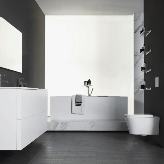 Hanging toilet Kartell by LAUFEN Rimless with SoftClose lid
