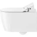 Peatatud seade bideefunktsiooniga DURAVIT WC ME by Starck Rimless SensoWash, Durafix, Slim SC kaanega, valge