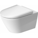Rippuv WC DURAVIT D-Neo Rimless pehme tihenduskattega