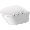 Pakabinamas unitazas DURAVIT D-Neo Rimless su Soft close dangčiu