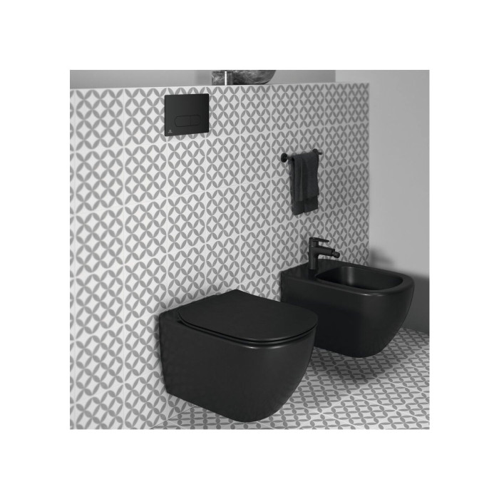 Alamvõrgu WC komplektid IDEAL STANDARD (6 in 1), must nupp