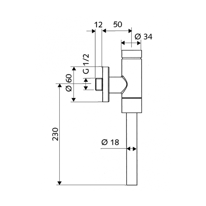 Pisuaro vandens nuleidimo mechanizmas SCHELL Schellomat Basic