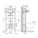 Seina sisse WC raam OLI 120 (3 in 1)