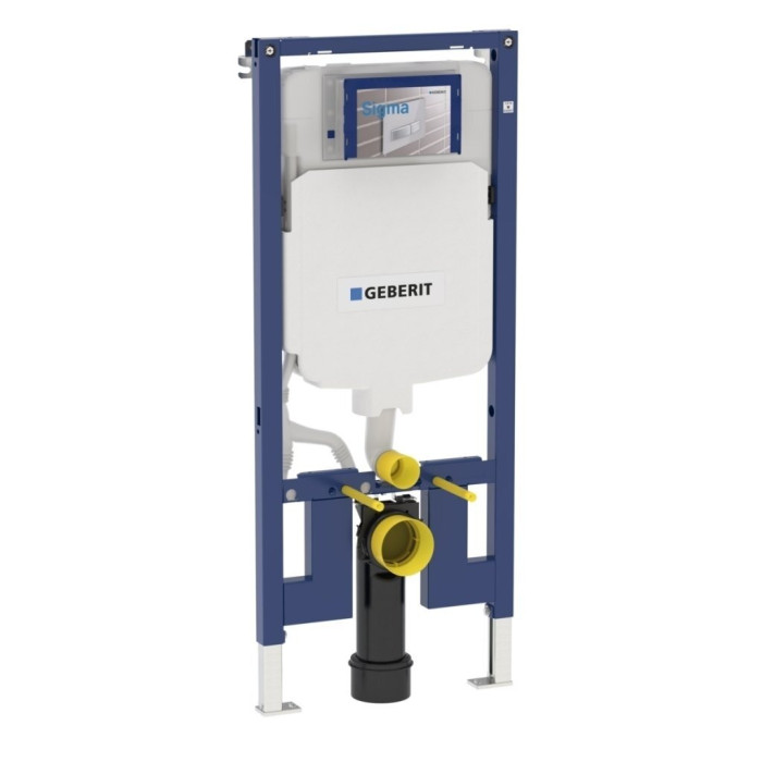 Seina sisse paigaldatav WC-raam GEBERIT Duofix 8 cm kinnituste ja tihendiga (3 in 1)