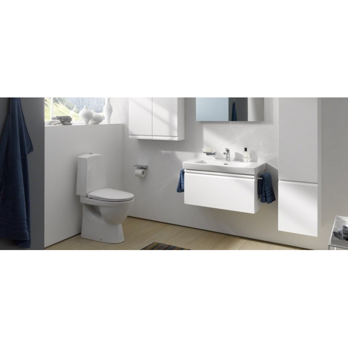 Built-in unit LAUFEN Pro Nordic with LCC coating Rimless from SLIM slow-descending sky