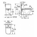 Строительный блок GROHE Euro Ceramic с крышкой, 39462000