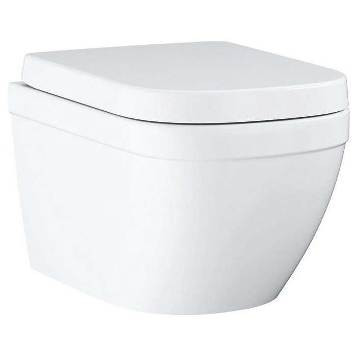 Peatatud WC GROHE Euro Ceramic Rimless istme ja softclosing kattega
