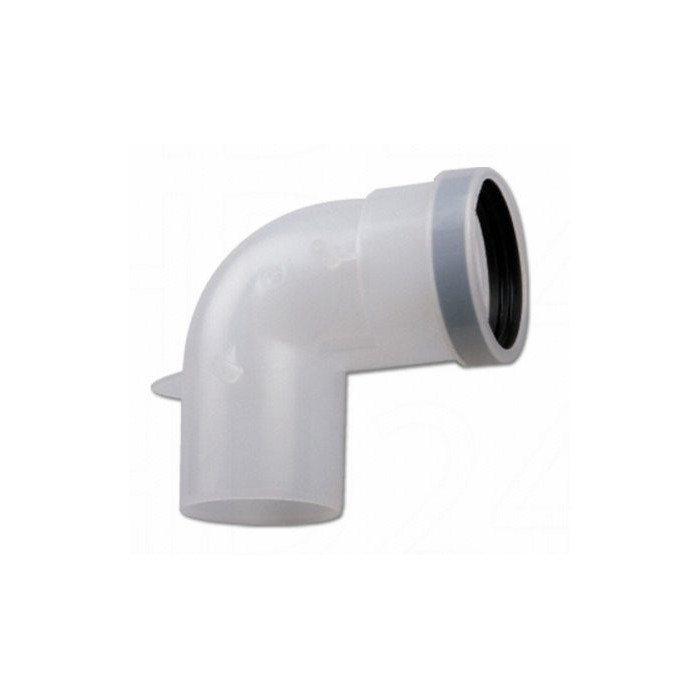 Chimney (pipe) elbow for exhaust gas discharge JUNKERS Ø 80 mm L90°AZB619