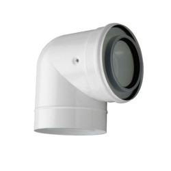 Chimney (pipe) double elbow JUNKERS Ø 80/125 mm L90°AZB607/1