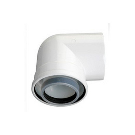 Dūmvads (caurule) dubultais elkonis JUNKERS Ø 80/125 mm L90°AZB607/1