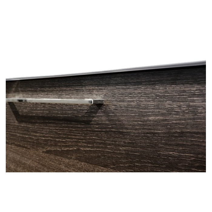 Apatinė spintelė su praustuv (2 stalčiai) KAMĖ Scandic 61 cm, juodo ąžuolo