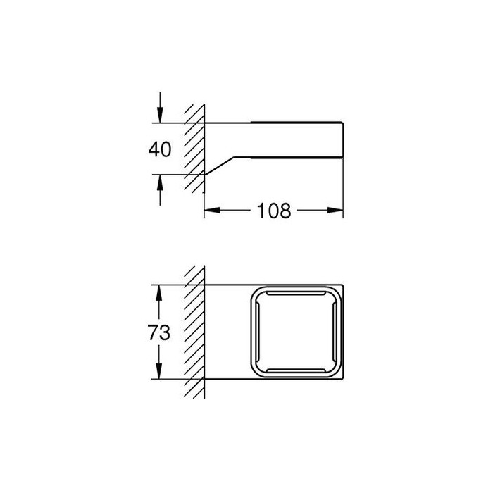 Фиксатор для достария-мыльницы GROHE Selection Cube