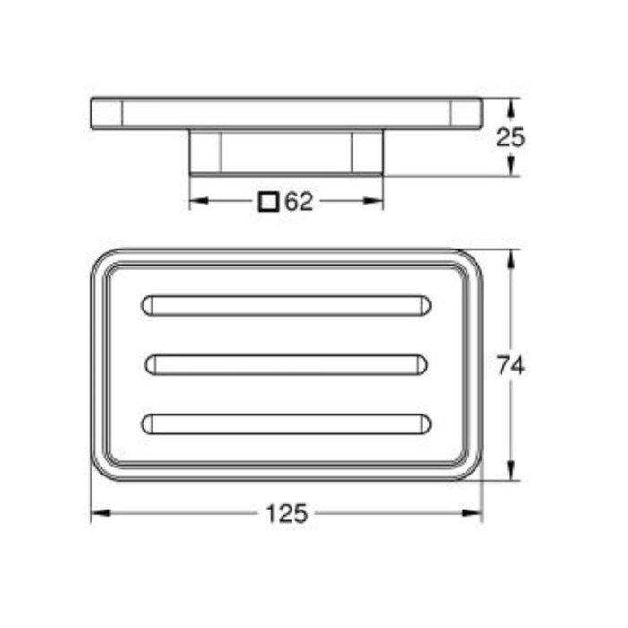 Полка для мыла GROHE selection cube
